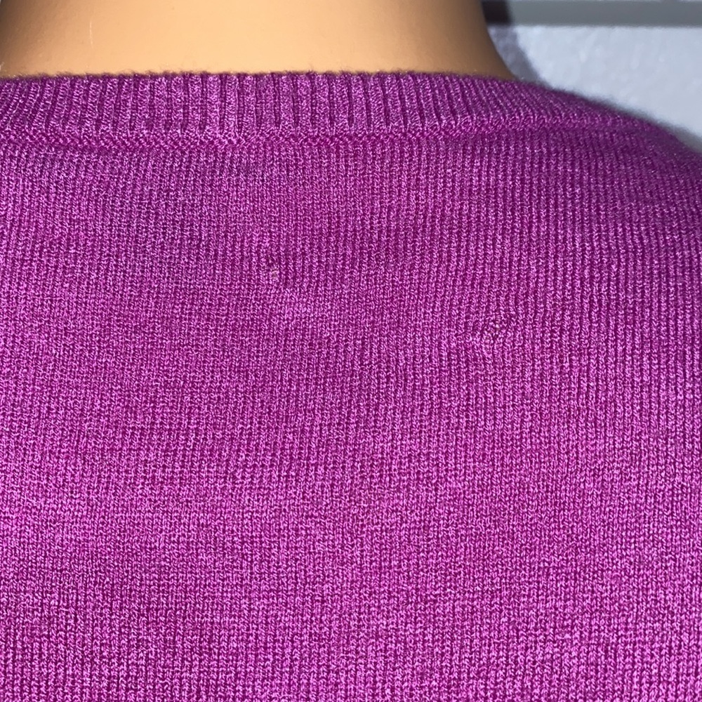 Purple dress too with sheer short sleeves - Picture 6 of 6